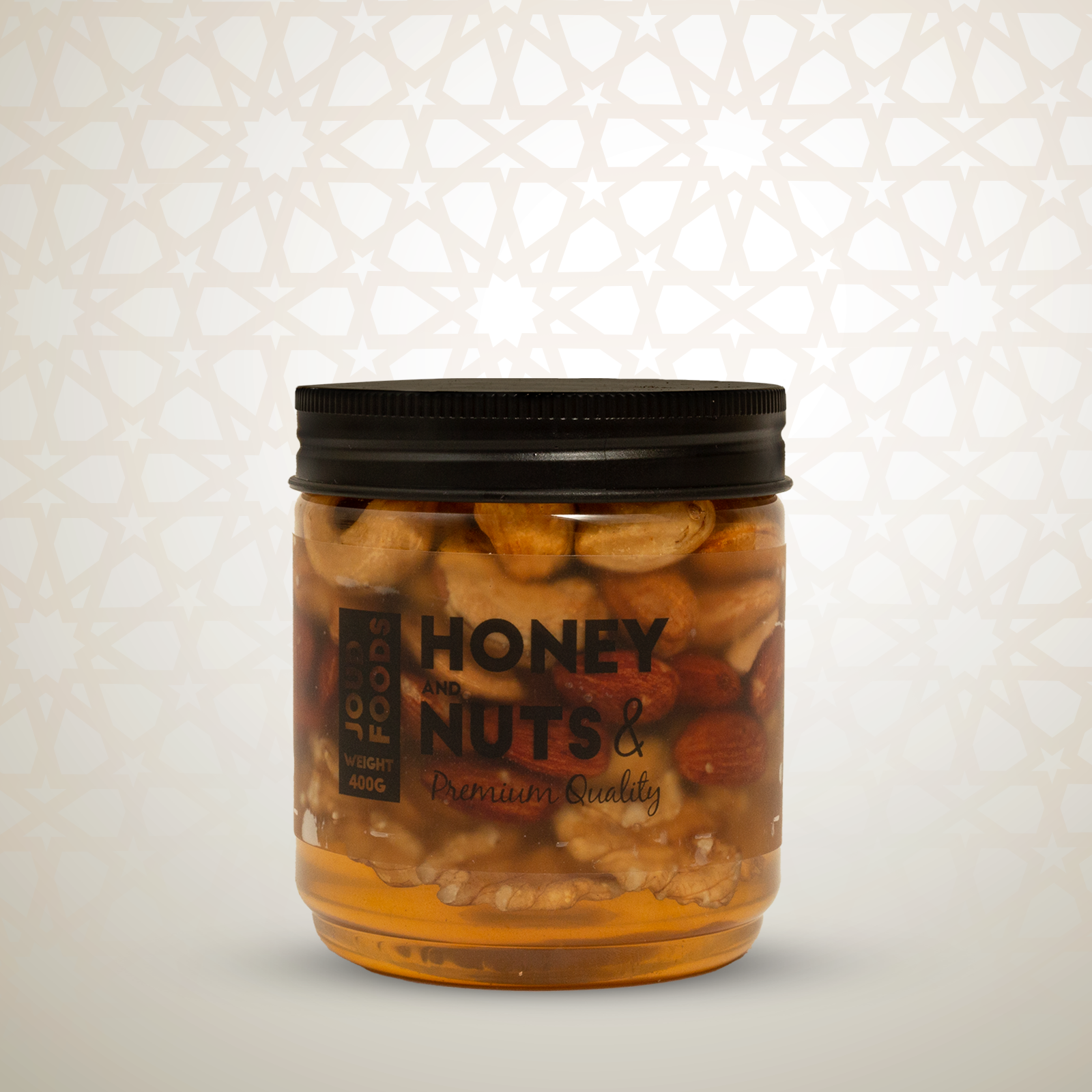 عسل طبيعي بالمكسرات